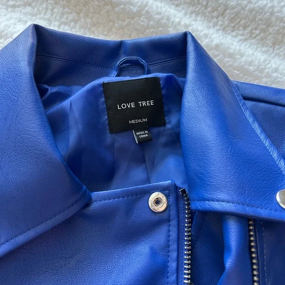 Love tree faux leather jacket. In perfect condition, only worn once. - Picture 2 of 4